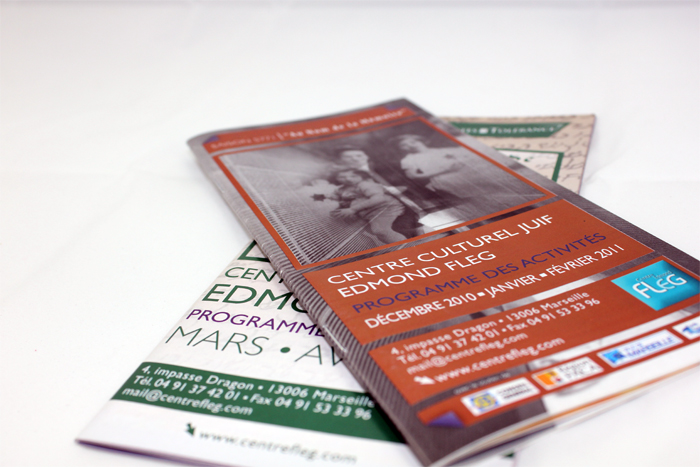 Ensemble des éditions du programme des activités Edmond Fleg