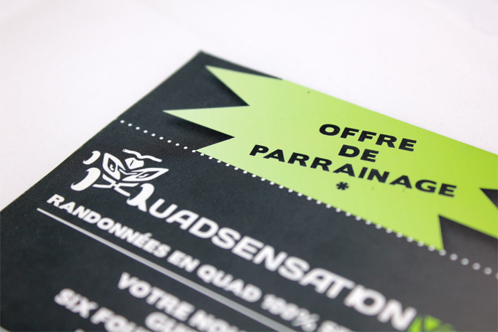 Logo Quad Sensation Var et offre de parrainage