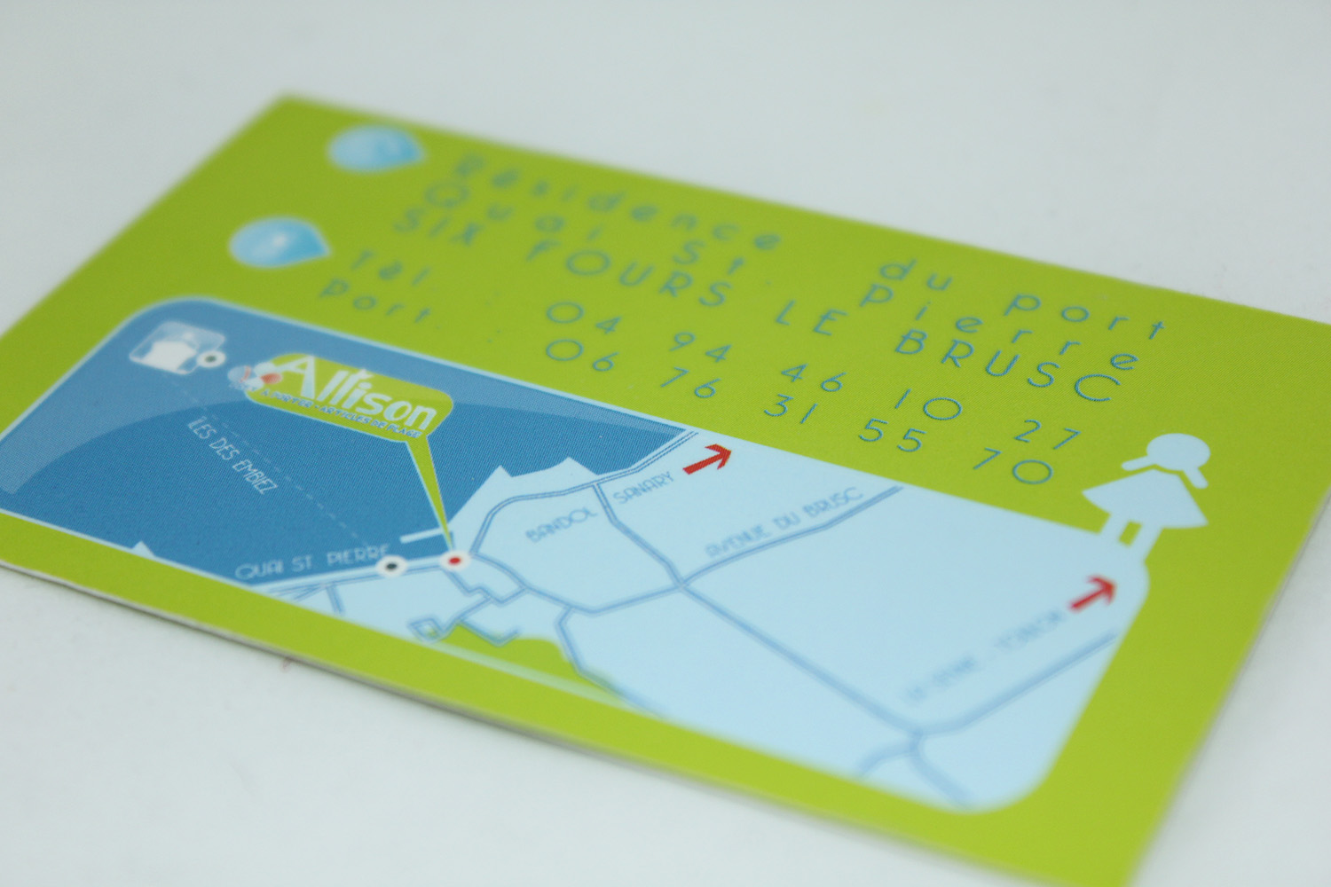 Carte de visite Allison, plan d'accès et coordonnées de la boutique